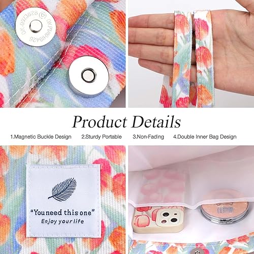 Vista 174 de Tote - Bolsa de hombro reutilizable de pana de gran capacidad con bolsillos interiores para mujeres y niñas Rayas