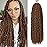 Pre-Twisted Passion Twist Hair, 8 Packs 112 Strands Pre Looped Passion Twist Braiding Hair for Women, Short Passion Twists Crochet Hair Synthetic Hair Extensions (30, 20 Inch (Pack of 8))