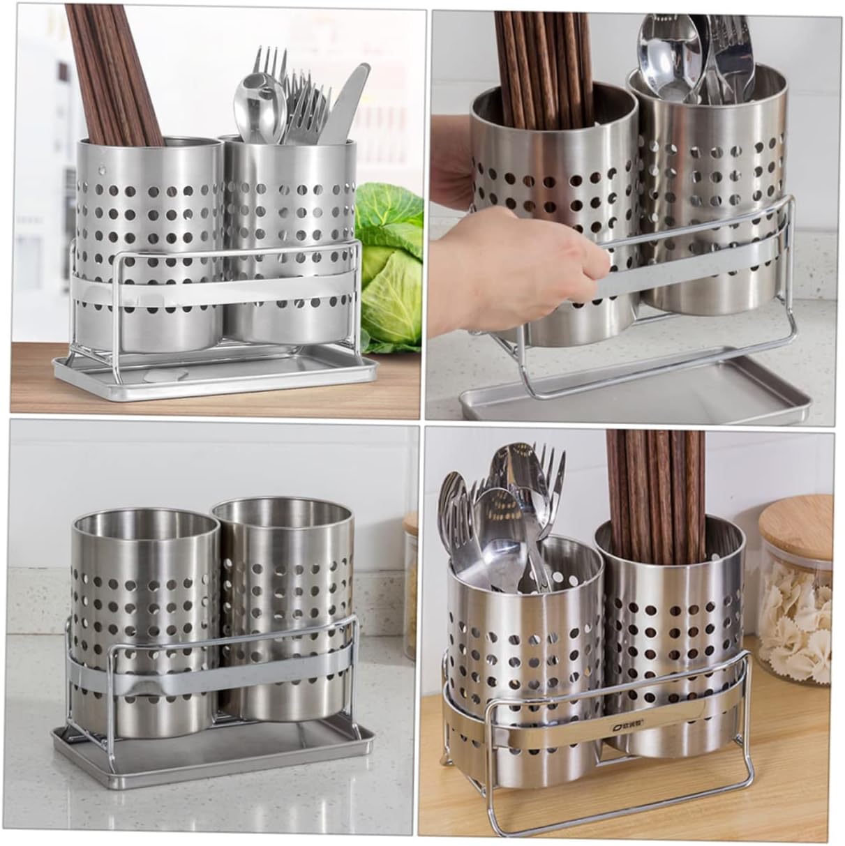 OUNONA Cutlery Chopstick Holder Kitchen Organizer Chopstick Storage Box Utensil