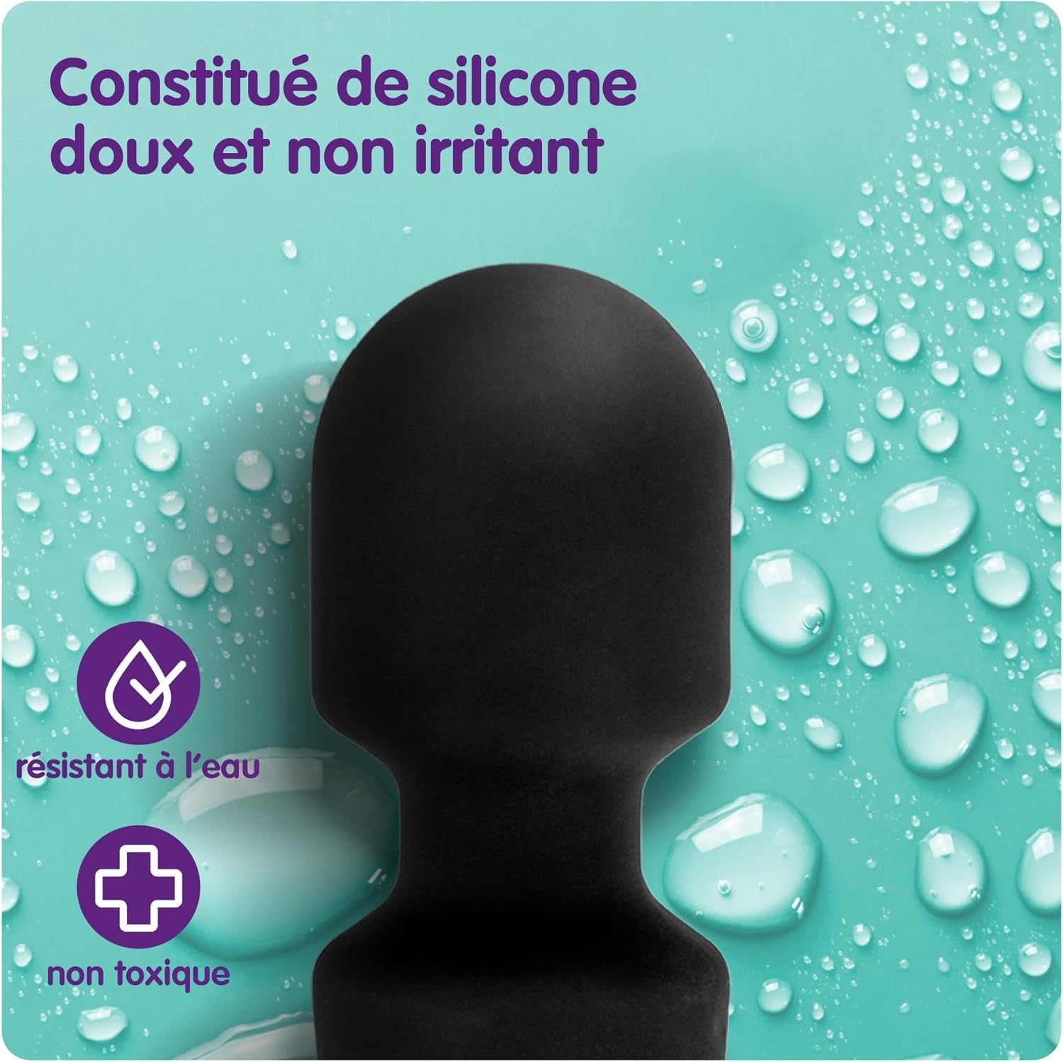 Oliver James Vibromasseur Personnel de Voyage - Silencieux, Puissant et Rechargeable - 20 Modes de Vibration et 8 Vitesses Pour Détendre Tout le Corps et Apaiser les Tensions Musculaires, Noir