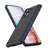 Jeylly Case for Motorola Moto Edge Plus 2023 [Not for 2022 Version], Shockproof Protective Heavy Duty Full Body Protetion Silicone Rubber Phone Cover for Motorola Edge+ Plus 2023, Blue