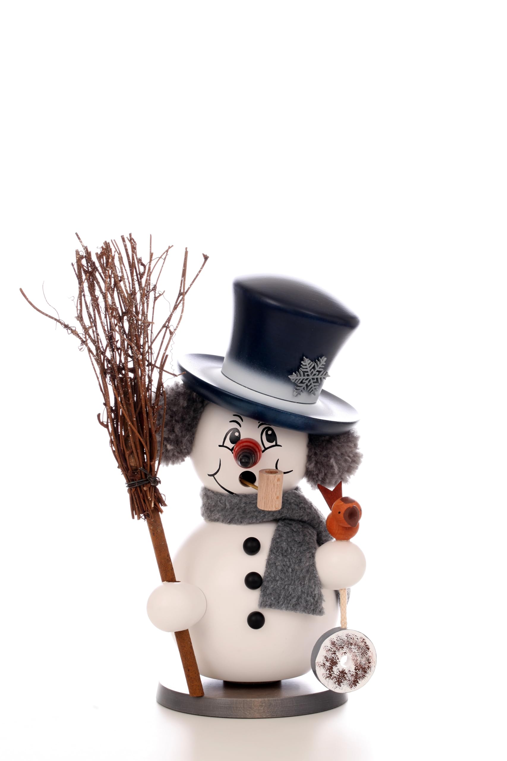 Christian Ulbricht Räuchermännchen Schneemann grau - 23 cm
