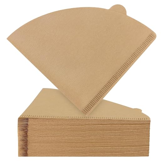 Natural Paper Cone Coffee Filters, 2-4 Cup
