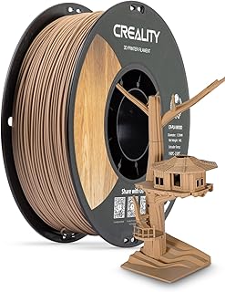 Creality Wood Filament PLA, 3D Printer Filament 1.75 mm, Smooth Silk Texture, Toughness, 1kg(2.2lbs)/Spool Printing Filame...