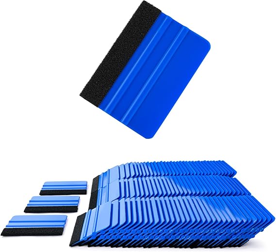 NEWISHTOOL 100 PCS Vinyl Squeegee Tool Felt Squeegee for