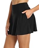 Women's Pleated Skirt with Pockets High Waist Sports Athletic Running Shorts Golf Tennis Skorts