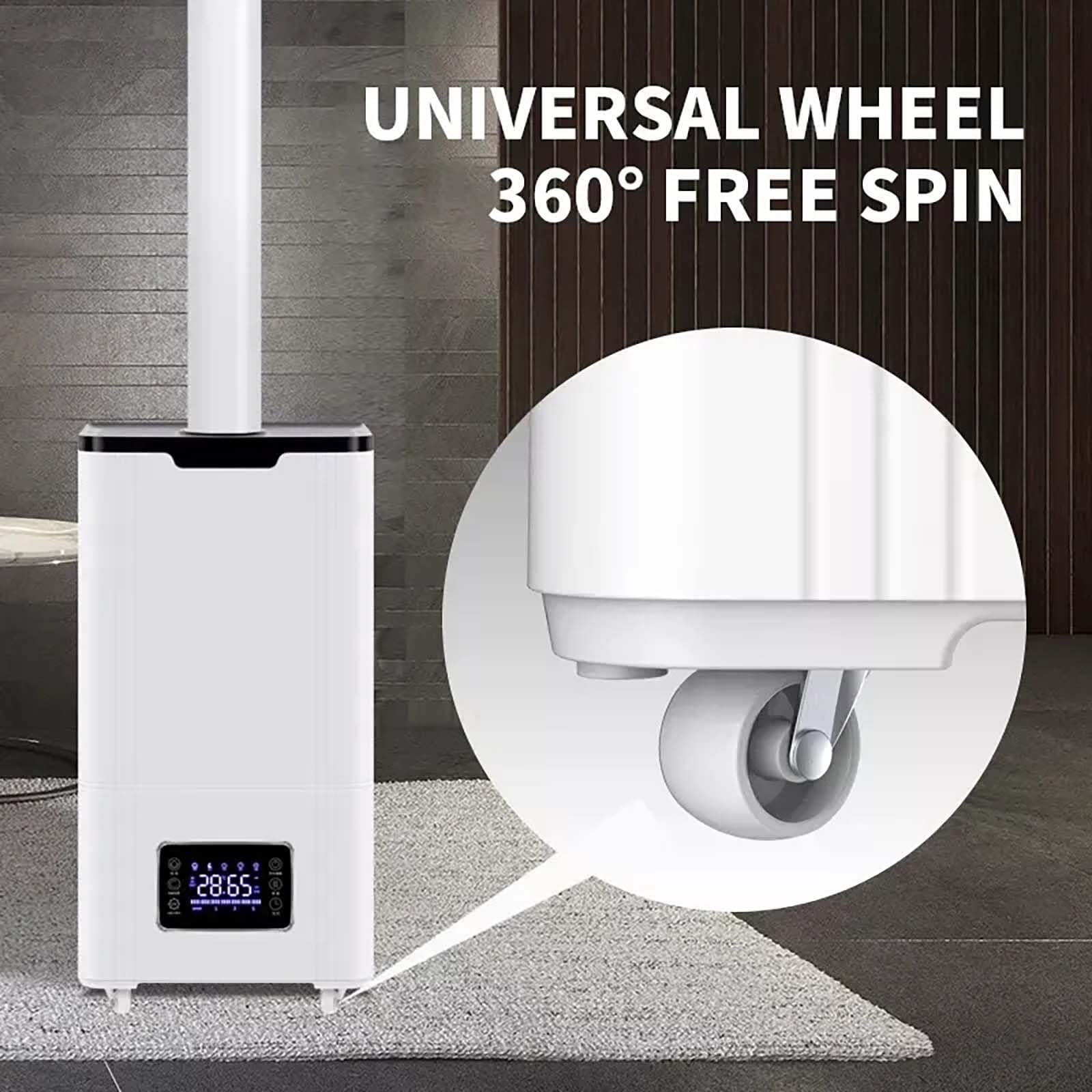 Umidificatore Industriale da 100 W Umidificatore Commerciale da 1800 ml/h, Umidificatori Silenziosi Applicabili Fino a 120 m², Umidificatore a Nebbia Fredda ad Ultrasuoni a 3 Velocità for Camera da Le