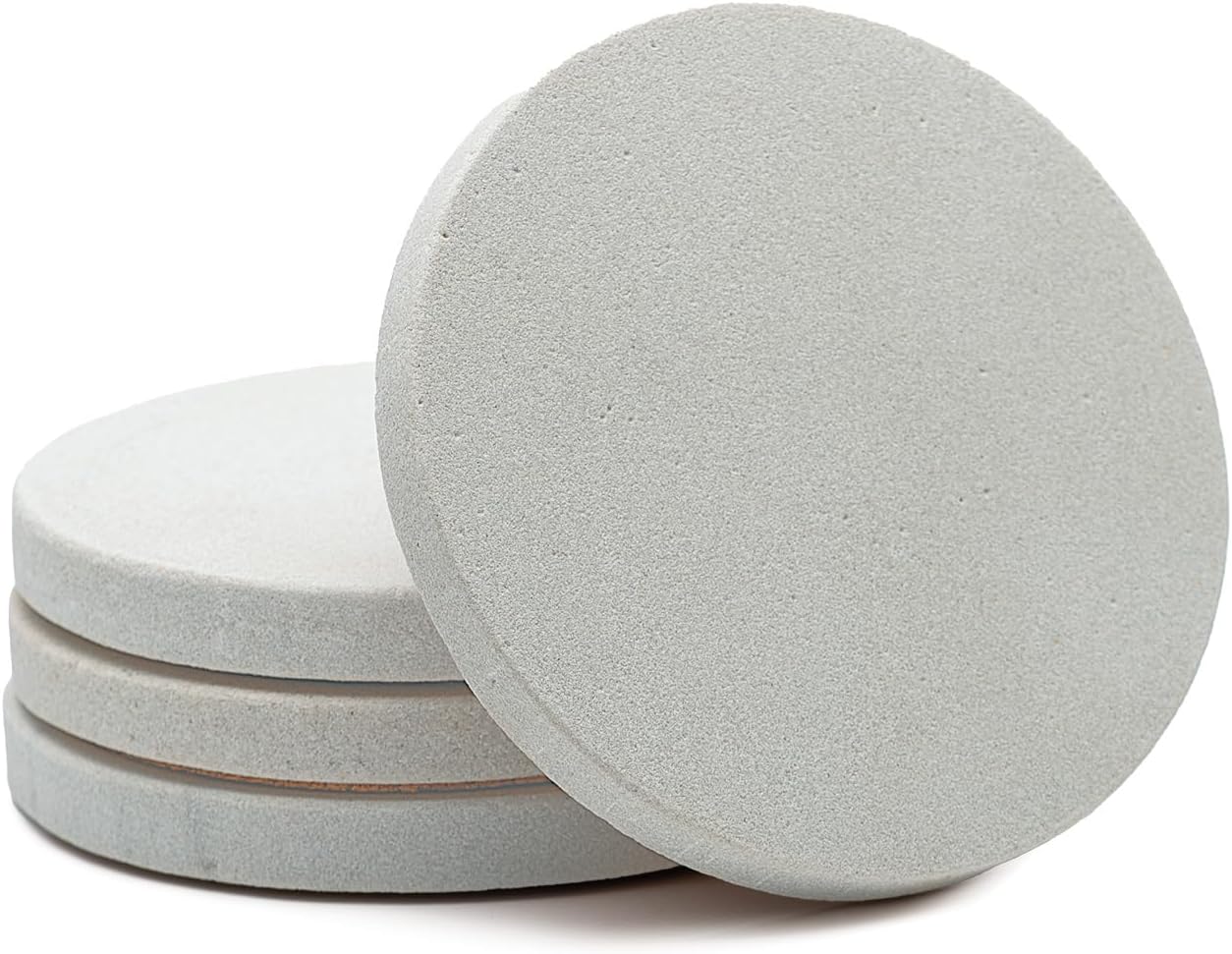 Thirstystone Natural Sandstone Coaster with Protective Cork Backing 4 Pack Eco-Friendly, Absorbent, Easily Wipes Clean