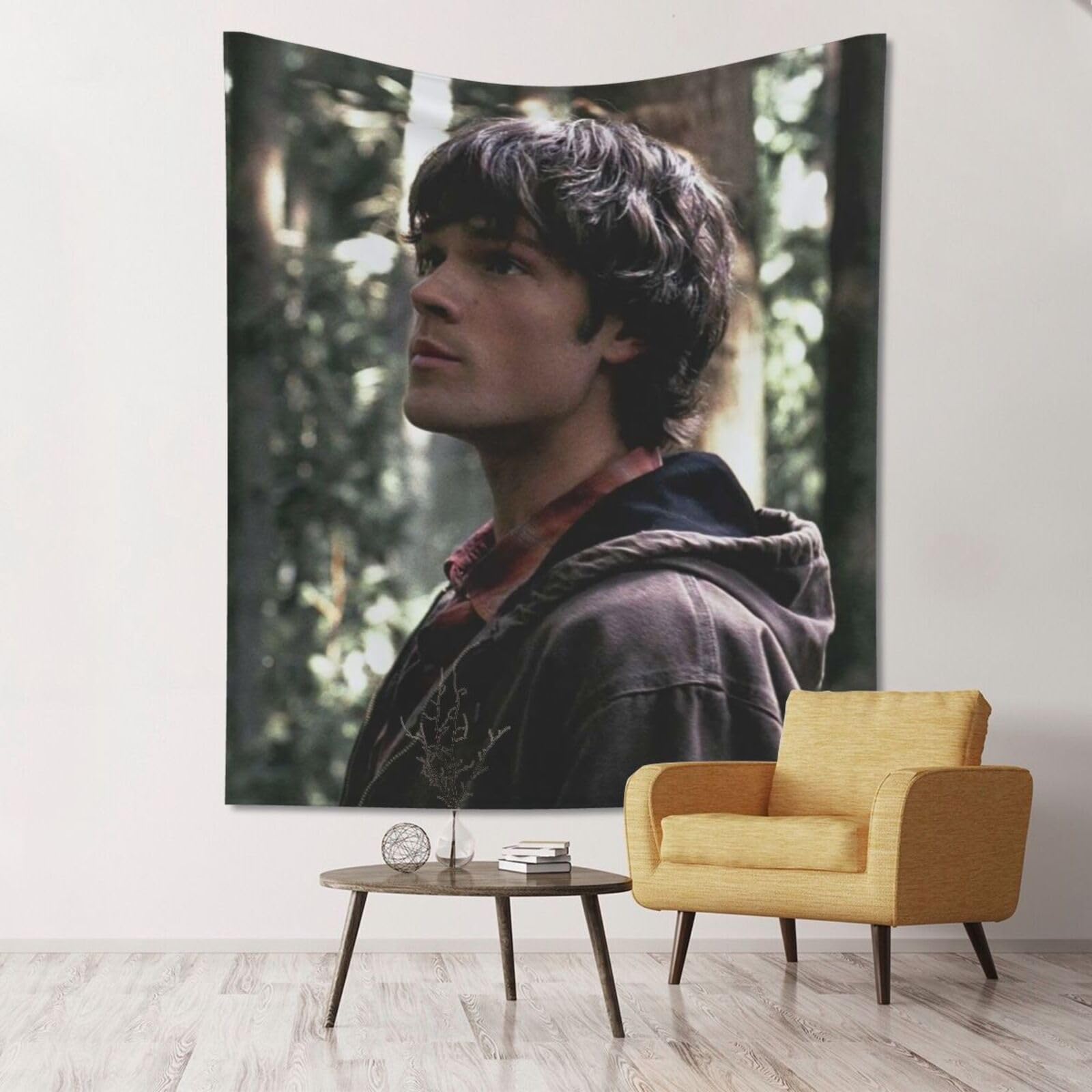VERVEO Jared Padalecki Tapestry Room Dorm Decor Wall Hanging Tapestries Jared Padalecki Merch Wall Art For Living Room Bedroom 60x51 Inches