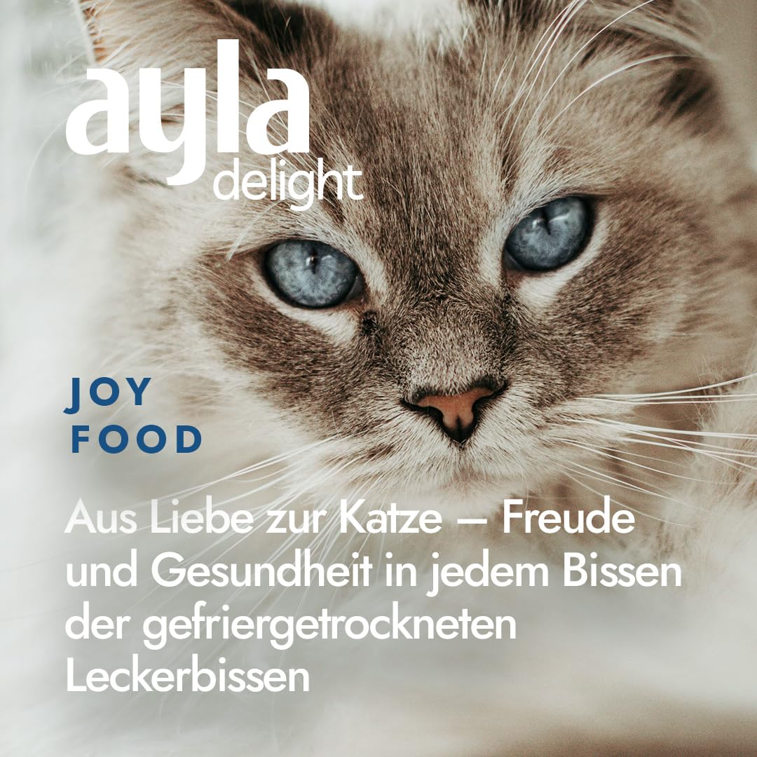 Set de dinde de qualité supérieure pour chats : 5 x 28 g | 2 poitrines, 2 x cœur, 1 x foie | lyophilisé | Qualité humaine | Riche en vitamines | AYLA