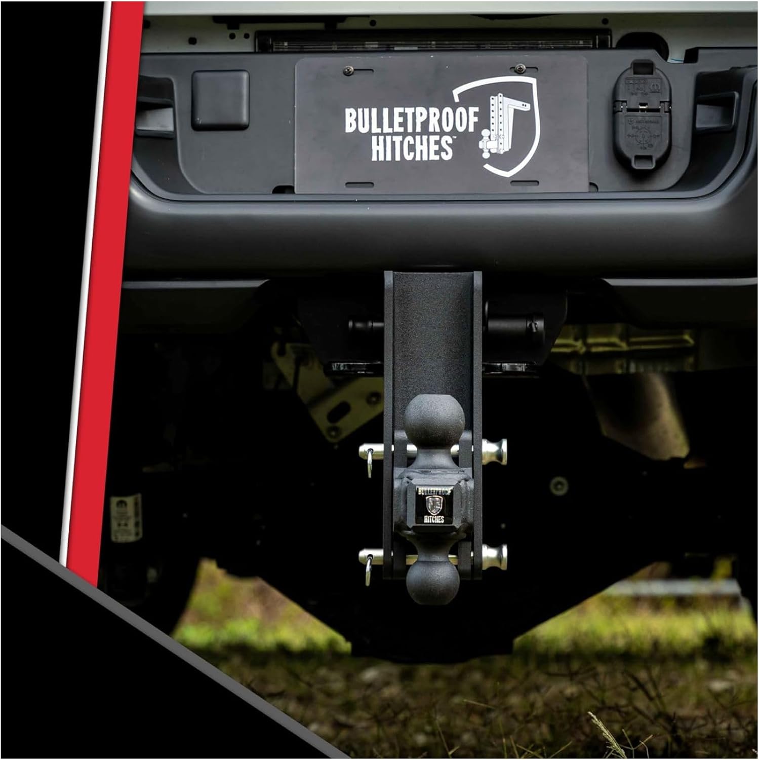 Bullet-Proof Hitches 2 Inch Adjustable Dual Ball Mount | 2 5/16 Inch Ball Rated up to 36000 lb - Black | REPLACEMENTBALL