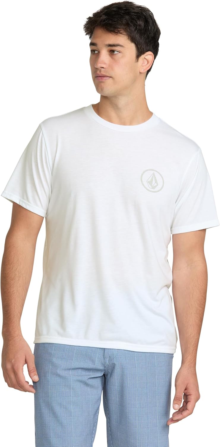 Volcom Men's Stone Tech Short Sleeve T Lightweaight Athletic Fit, Quick-Dry Workout Performance Tee Shirt