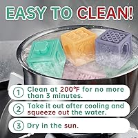 Vista 7 de SpringFlower 3 in 1 Montessori Toys for Babies 0-3-6-12 Months, Soft Baby Teething, Stacking Building Blocks for Infants, Sensory Developmental