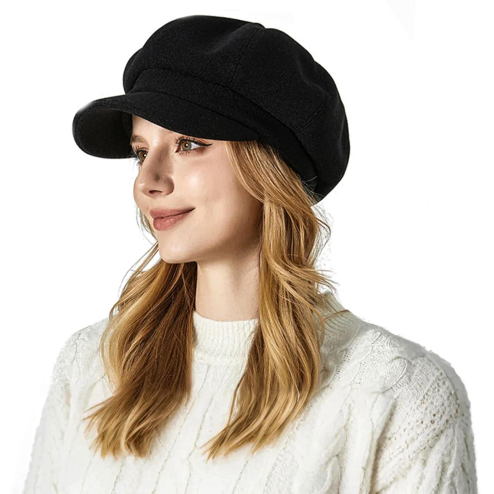 Hiver Casquette Femme Chaud Doux Mode Beret Confortable Hiver Casquette Gavroche
