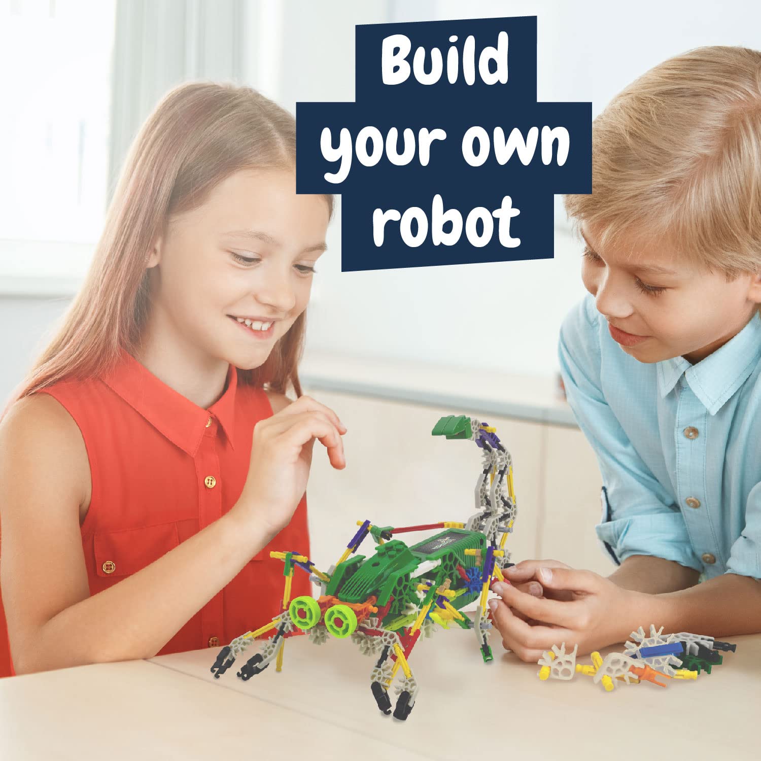 Science4you - Robotyka Scorpiobot, robot do samodzielnego budowania z 161 elementami – robot do samodzielnego budowania z tym zestawem elektroniki, gra edukacyjna UNT, zabawka konstrukcyjna dla dzieci