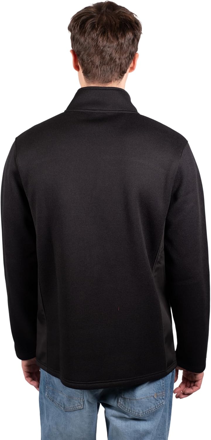 Ultra Game Men's NBA Official Super Soft Quarter Zip Sweatshirt with Zipper Pockets - Image 3