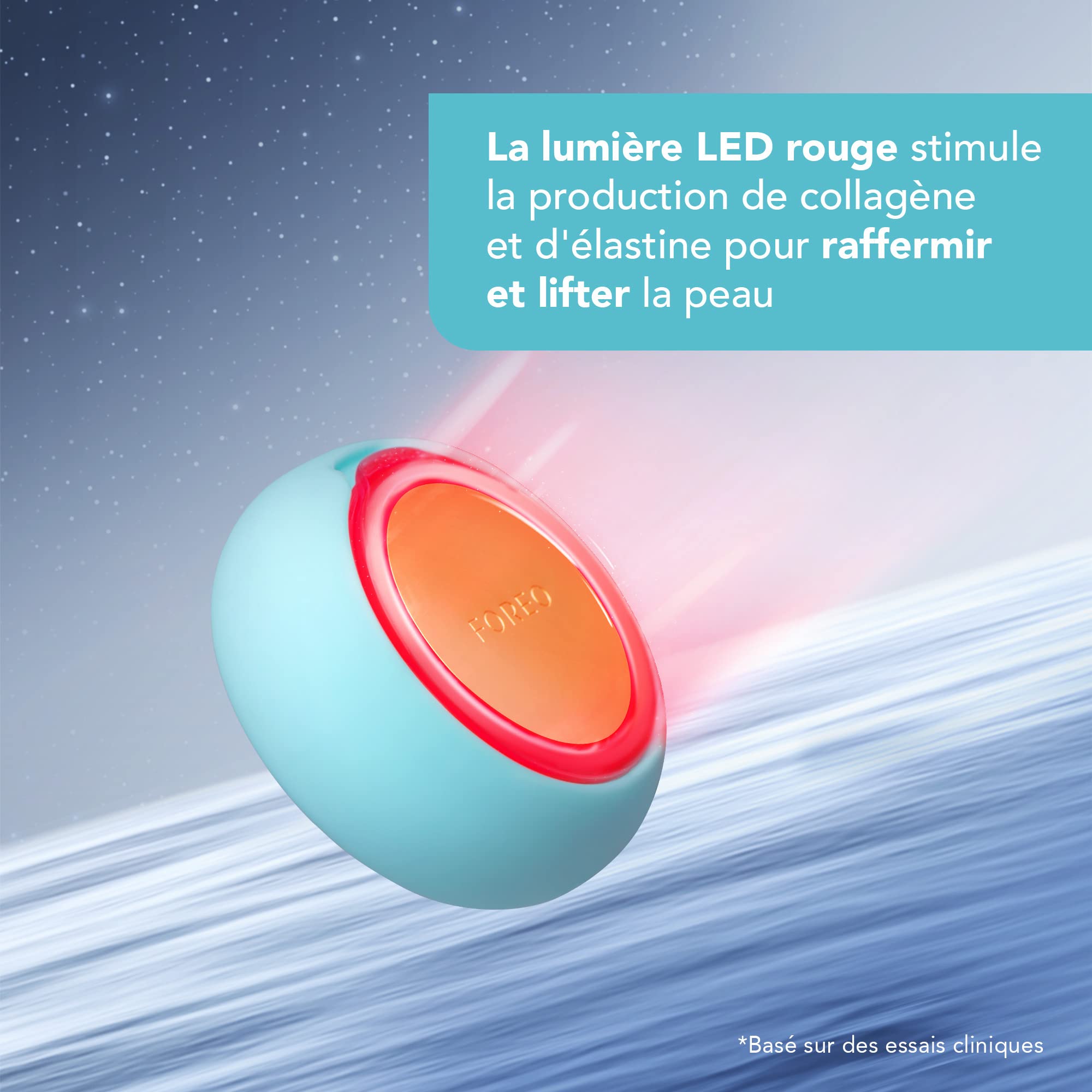 FOREO UFO Mini soin hydratant anti-âge pour le visage, absorption améliorée des soins de la peau, menthe