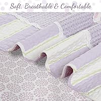 Vista 5 de Cozy Line Home Fashions Juego de ropa de cama reversible de 100 % algodón, colcha reversible para todas las estaciones