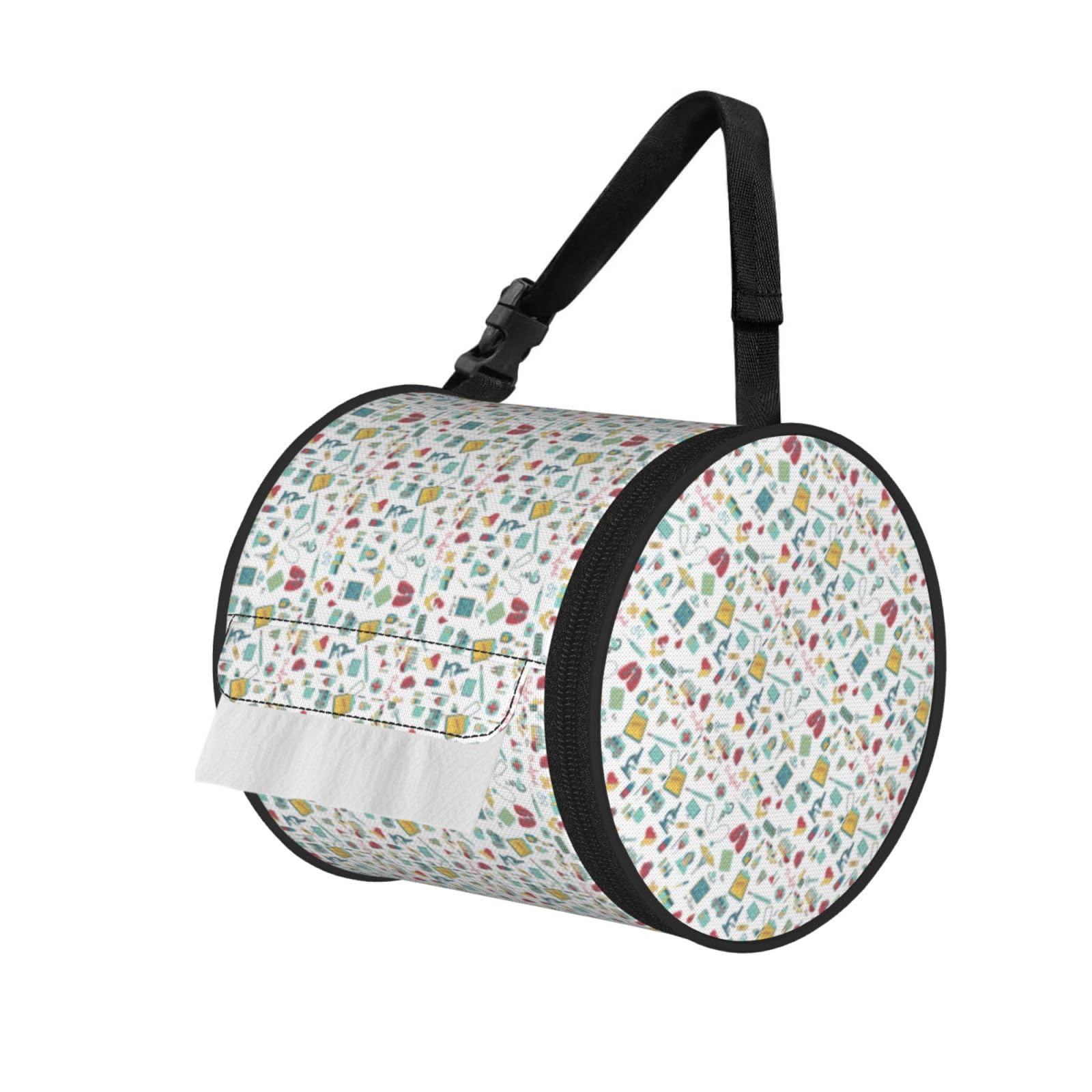 abstraction biology chemistry4 Print Cylindrical Tissue Holder Bathroom Car Home Office Kitchen Decor Versatile
