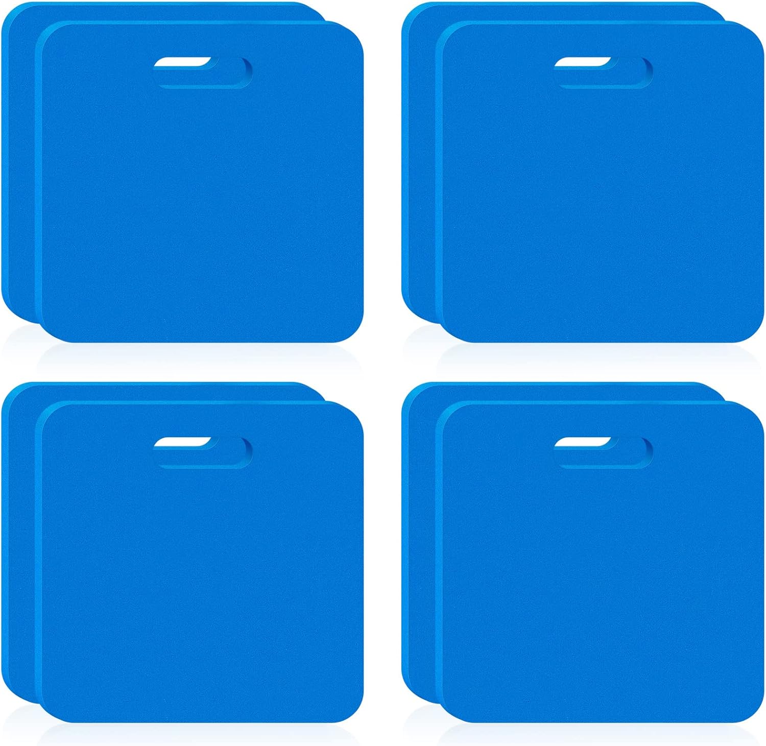 Juexica 8 Pcs Stadium Seat Cushion Portable Cushion Bleachers with Handle Stadium Seat Pad for Spectating Sports Festivals, Outdoor Concerts, Garage, Yoga, Camping, Hiking, Fishing Chairs (Blue)