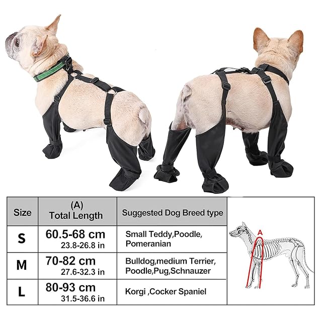 Foto 4 de 8 de Dog Hiking Booties, Durable Dog Shoes Leggings, Dog Boots Suspenders