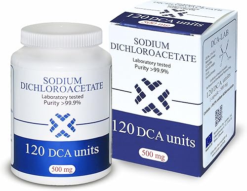 Miniatura 1 de DCA - Dicloroacetato de sodio 500mg - Pureza >99.9%, fabricado en Europa, certificado de análisis incluido, probado en un laboratorio certificado,