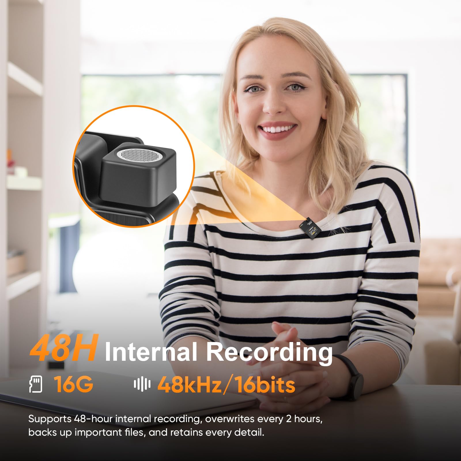 Comica Microfono Lavalier wireless Boom X-D2 PRO 2,4 GHz Dual Channel Wireless Risvolto Mic con 2 trasmettitori e 1 ricevitore, microfono wireless per foto camere/Smartphone/Live streaming