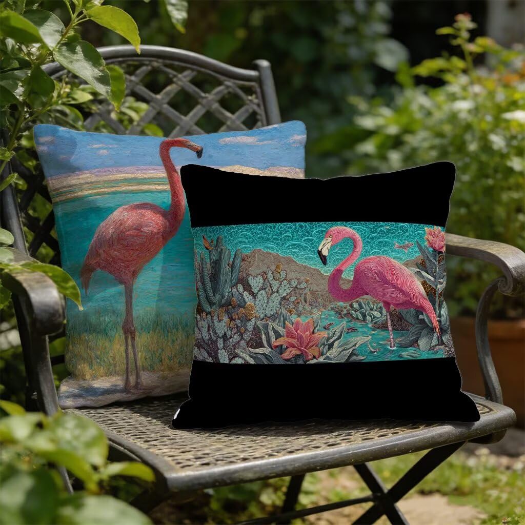 Poszewki na poduszki na sofę 80 x 80 cm zestaw 2 niebieskie jezioro poduszki na sofę 80 x 80 duże poduszki na zewnątrz pościel dekoracyjna poszewka na poduszkę polowanie na ptaki na balkon dekoracje