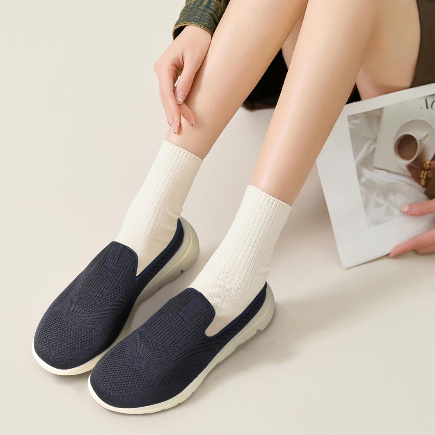 Mules for Women 2025 Summer Slip On Closed Toe Shoes Breathable Lightweight Clogs Mesh Slippers Walking Shoes Backless Sneakers - Image 3