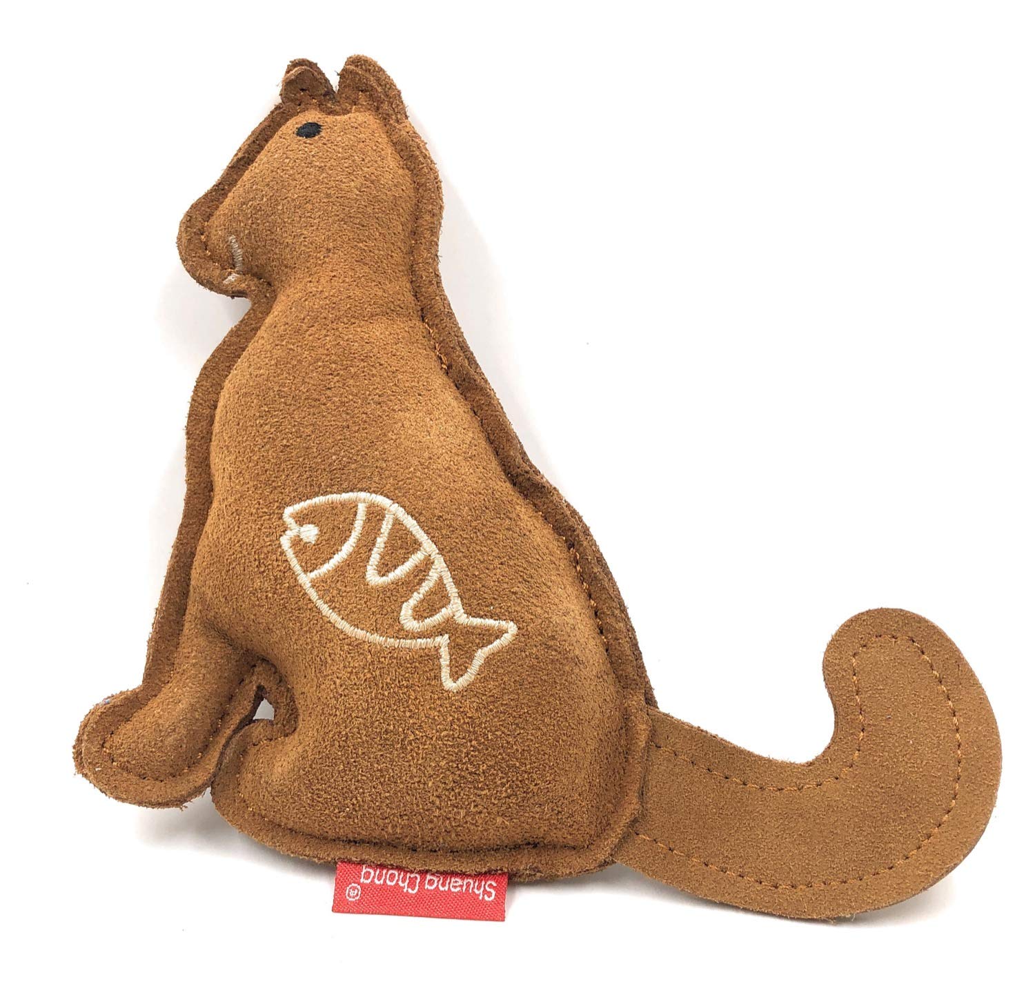 24x7 eMall Toys for Dogs, Dog Chew Toy, Durable Puppy Squeaky Dog Toys, Durable Leather Material with Squeaker Inside 2 Squeakers Leather Dog Toys for Small and Medium Dogs (Squirrel) 4