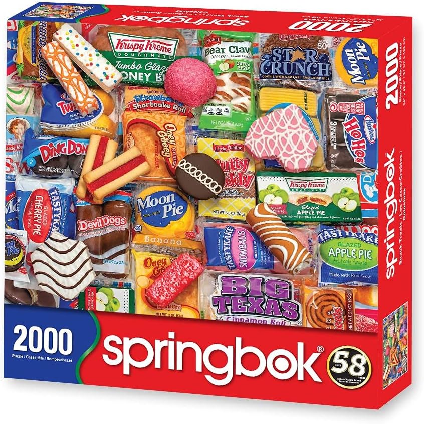 Springbok's 2000 Piece Jigsaw Puzzle Snack Treats - Made in USA