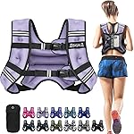 BAGAIL Weighted Vest, 5lb/8lb/10lb/12lb/15lb/20lb/25lb/30lb Weight Vest for Walking & Weight Loss, Reflective Rucking Vest with Phone Pouch for Women & Men, Home Gym & Outdoor Training