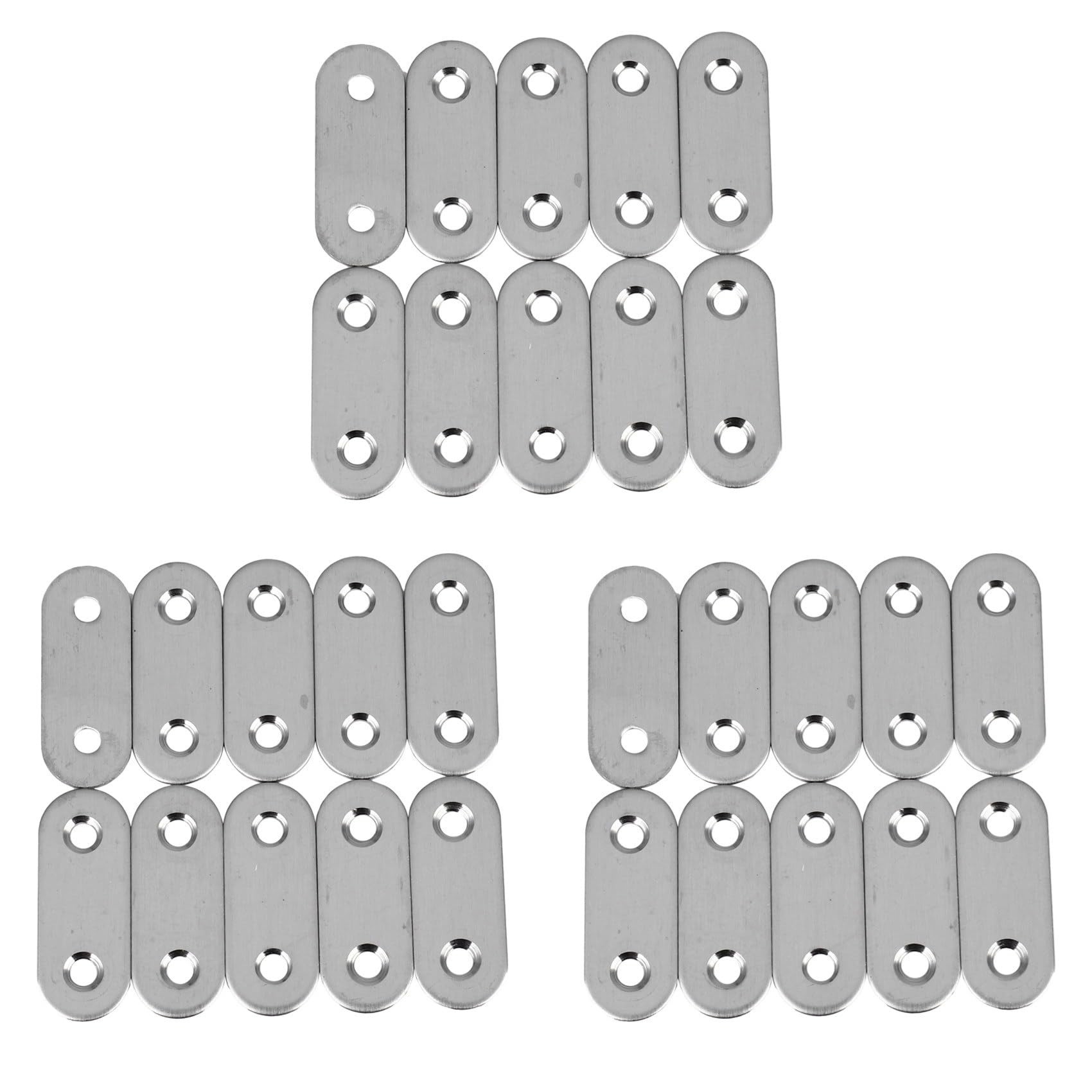 Jnchdghwa Flat Mending Plates Repair Fixing Joining Brackets 40x15mm 30pcs