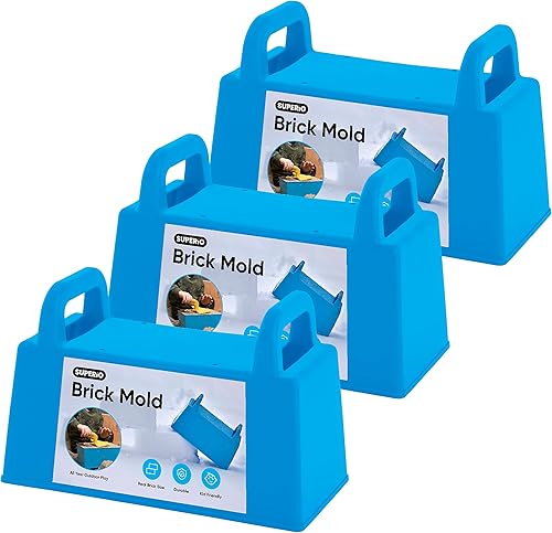 Miniatura 9 de Superio Torre y forma de cono, caja de arena, torre de castillo, rojo de 10 pulgadas, juguetes duraderos para exteriores, fuerte de nieve de