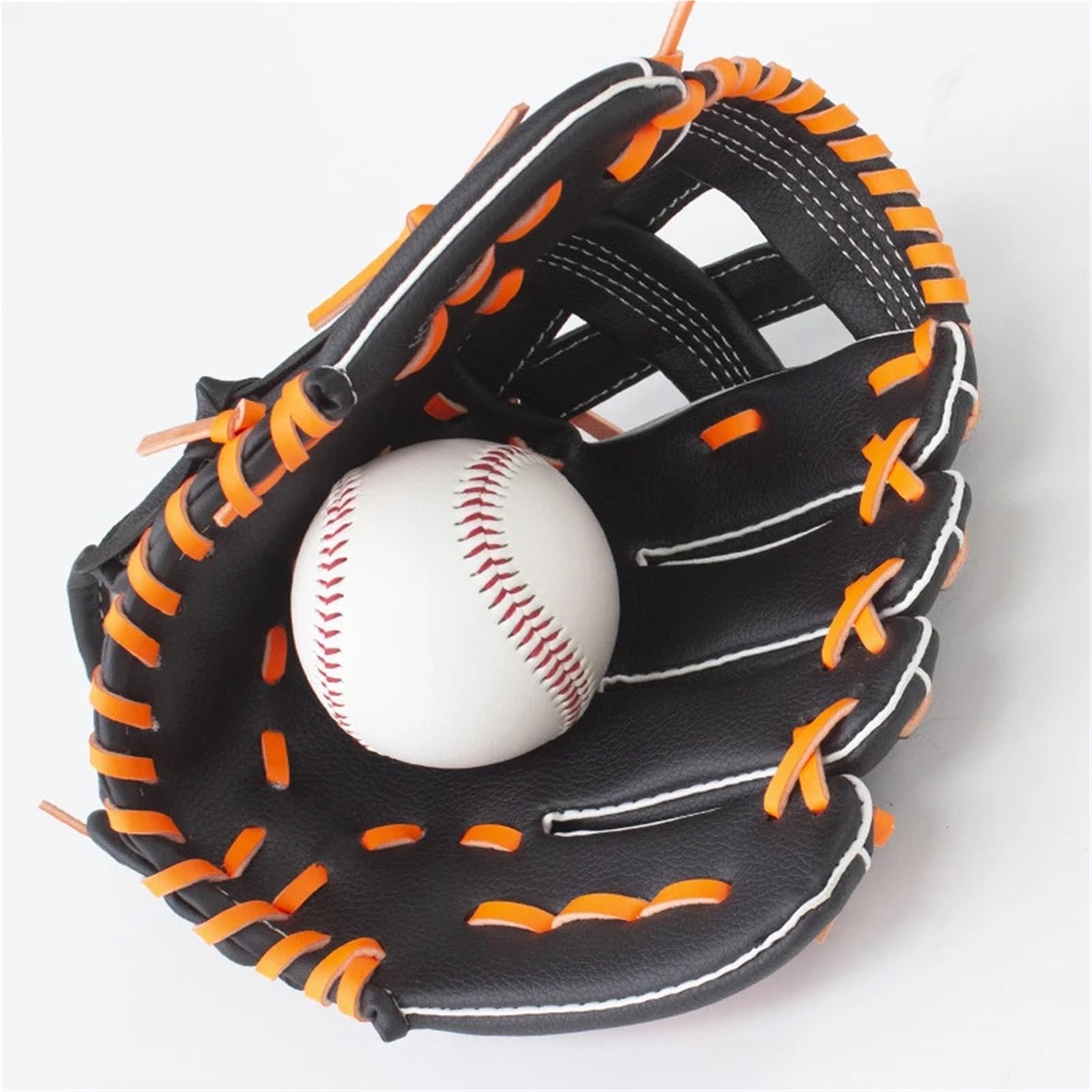 Baseball Handschuhe Baseball-Sporthandschuh, professionelle PU-Jugendschüler, Training, Baseballspiele, Catcher-Handschuhe, 10,5/11,5/12,5 Zoll