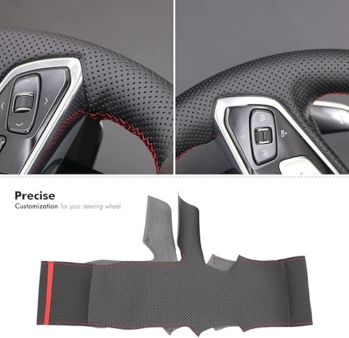 Miniatura 3 de MEWANT Fundas para volante de automóvil para Chevrolet Corvette (C8) 2020-2023 Z06 para Corvette Stingray cosido a mano