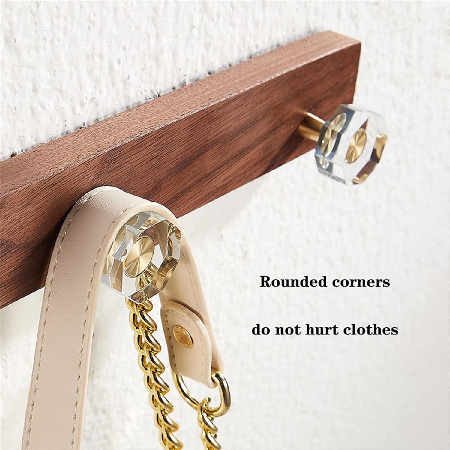 Wall Mounted Coat Rack Wall-Mounted Coat Rack, Wooden Coat Hook, Color Coat Hanger, No Punching Row Hook, Available for Living Room, Porch, Bedroom Coat Rack Tree