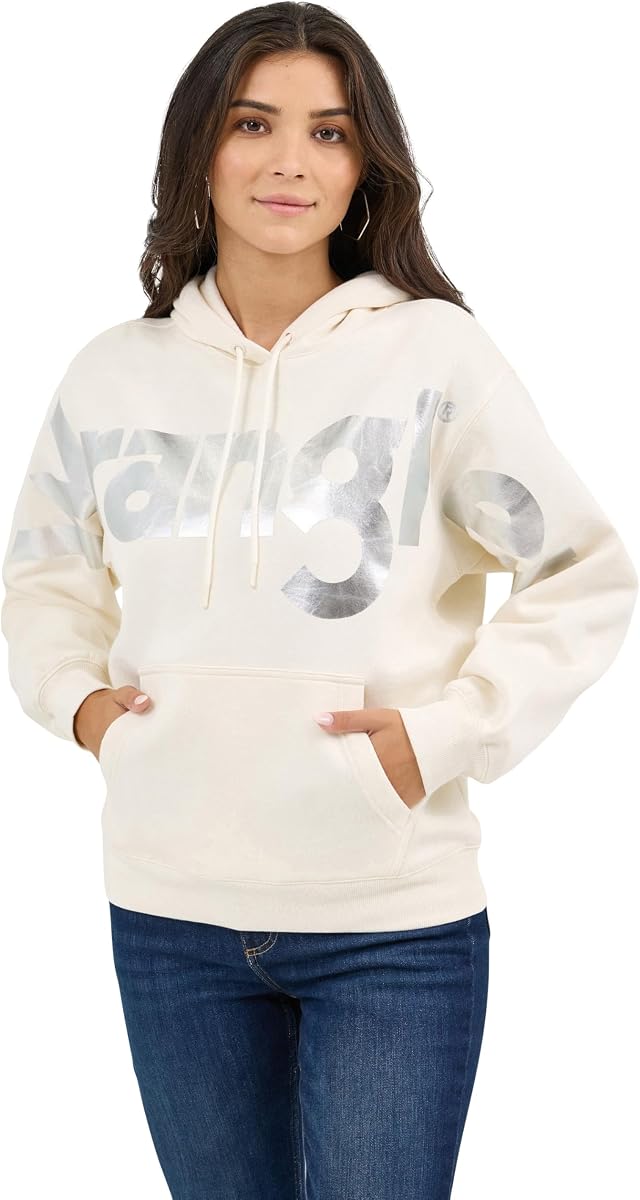 Wrangler Women's Retro Classic White Hoodie
