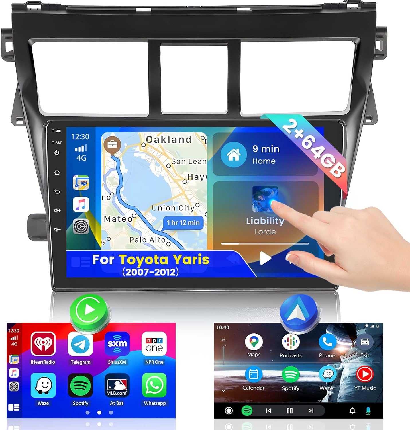 Amazon.com: Roinvou 2+64G Android 13 CarPlay Stereo for 2007-2012 ...