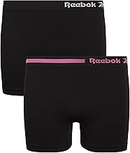 Reebok Girls Bike Shorts - 2 Pack Stretch Performance Dance Cartwheel Shorts for Girls - Seamless Underwear Shorties 6-16