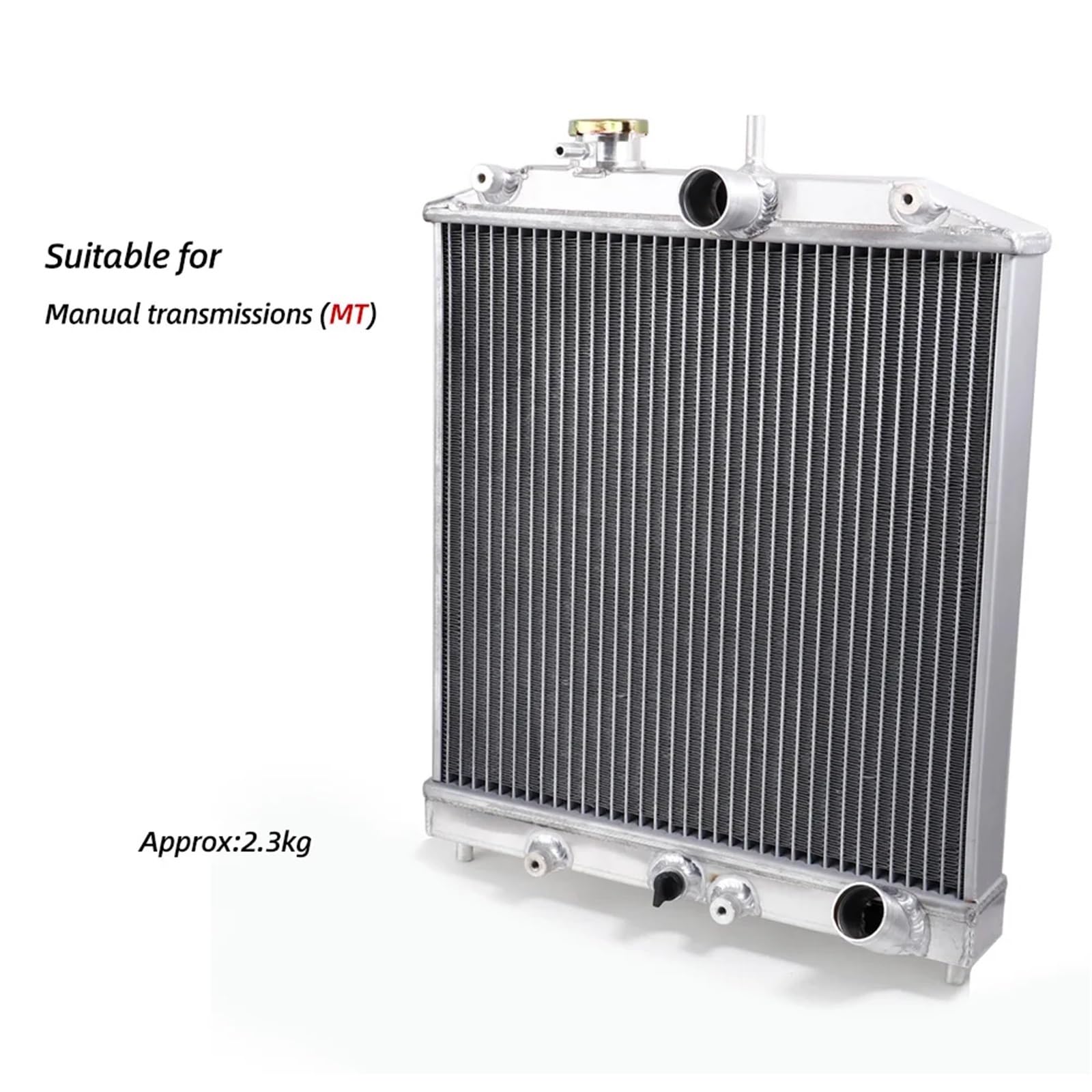 Zestaw Chłodzący,Radiator Do Civic Sol 92-00 MT/AT EG/EK wlot/wylot 32mm T-6061 aluminiowa chłodnica samochodowa 2 rzędy 42MM(MT)
