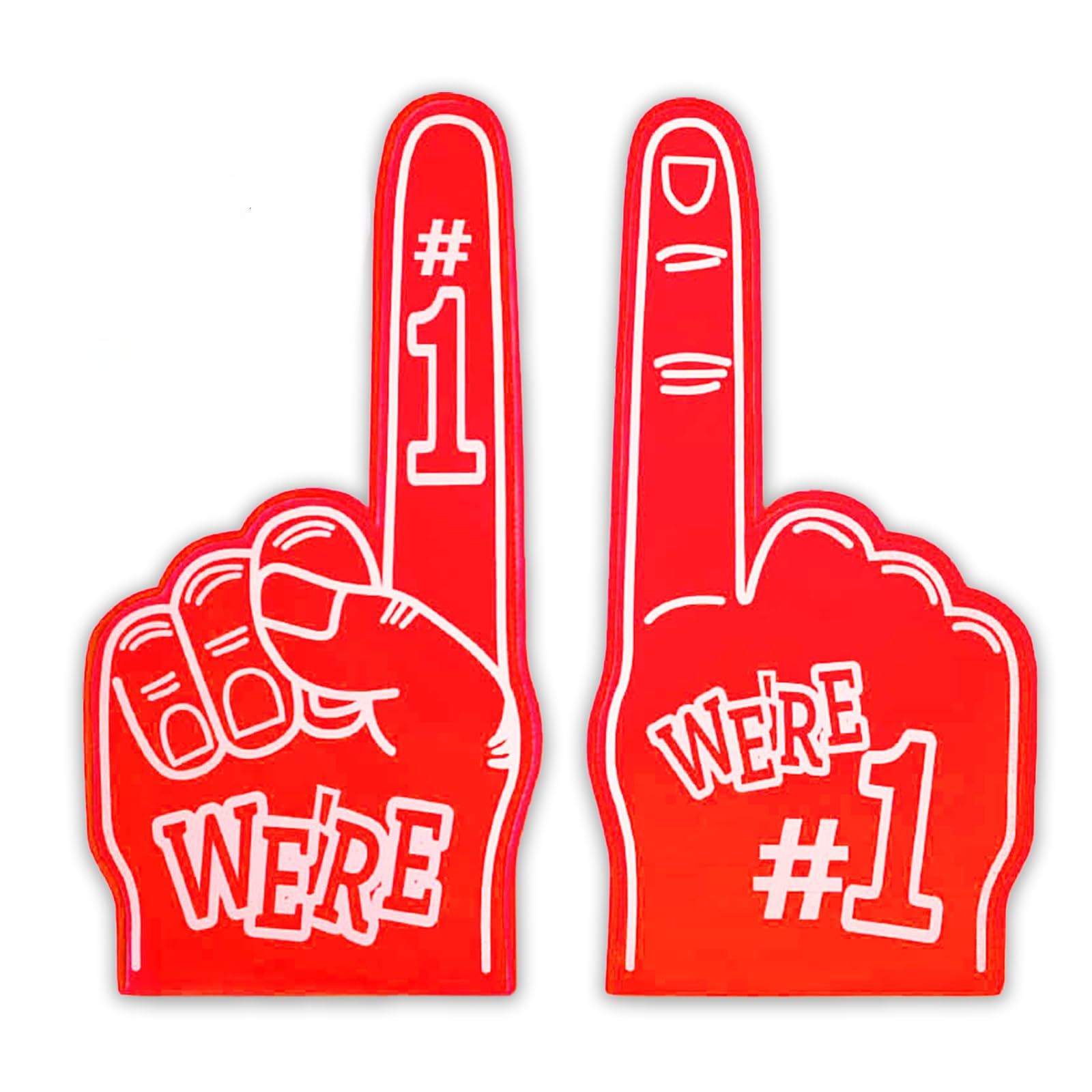 2PCS Foam Finger Pointer Gladiators, Gladiators Tv Show Merchandise, Pugil Sticks Gladiators Props Sports Accessories (Red)