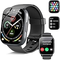 Smartwatch Uomo Donna Chiamate Bluetooth, Orologio Smart Watch con Display LCD 1.95
