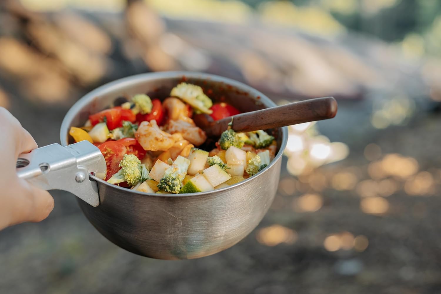 Trangia 27 Duossal 2.0 Stainless Steel Lined Aluminum Saucepan, Inner, 1L Black