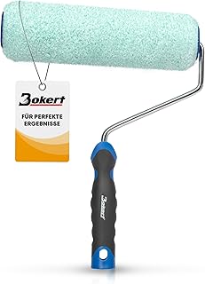 BOKERT® Farbroller - für perfekten Farbauftrag - mit 25cm Farbwalze aus Mikrofaser - für Wand und Decke - Florhöhe 15mm