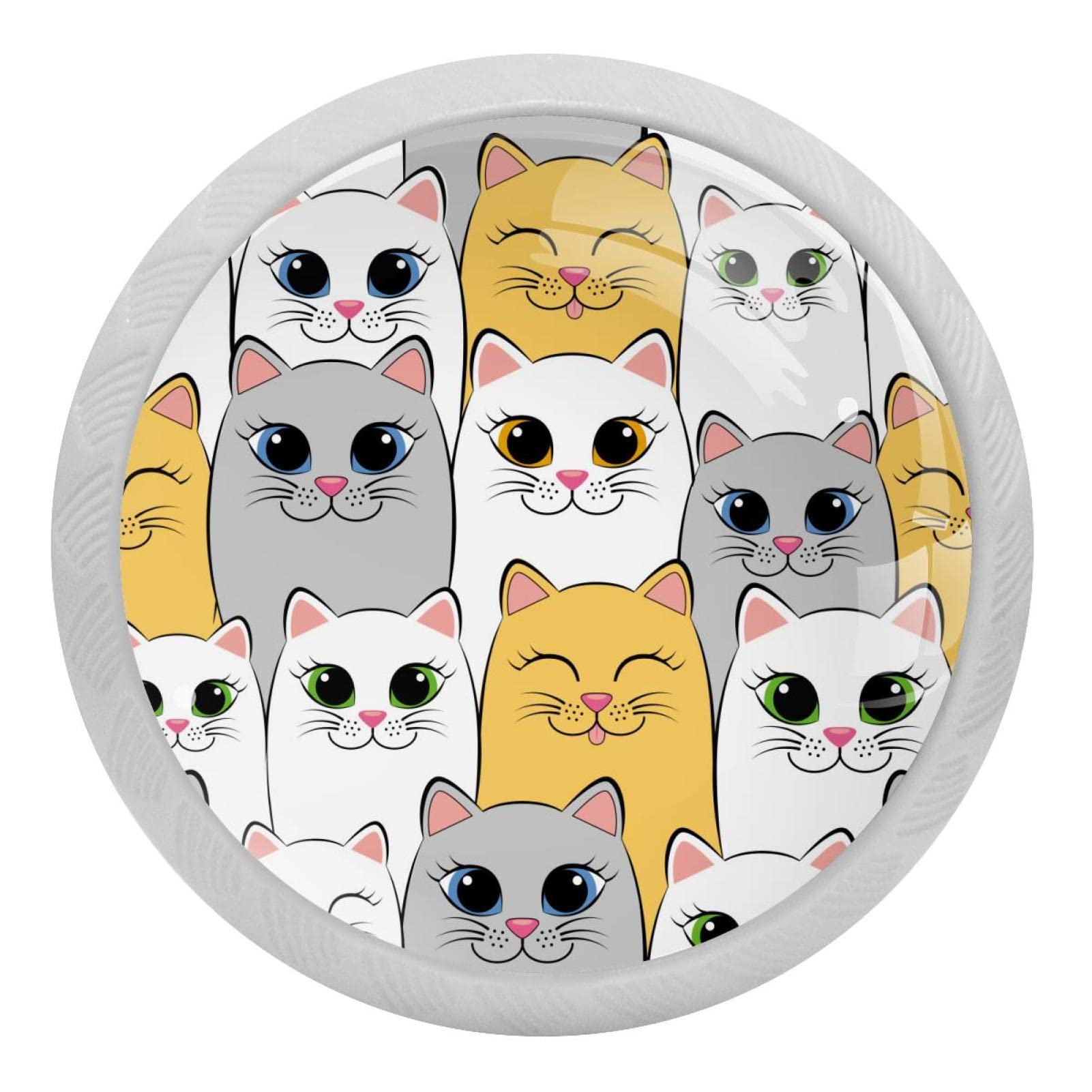 Boutons ronds décoratifs chat pour une touche de douceur dans votre maison