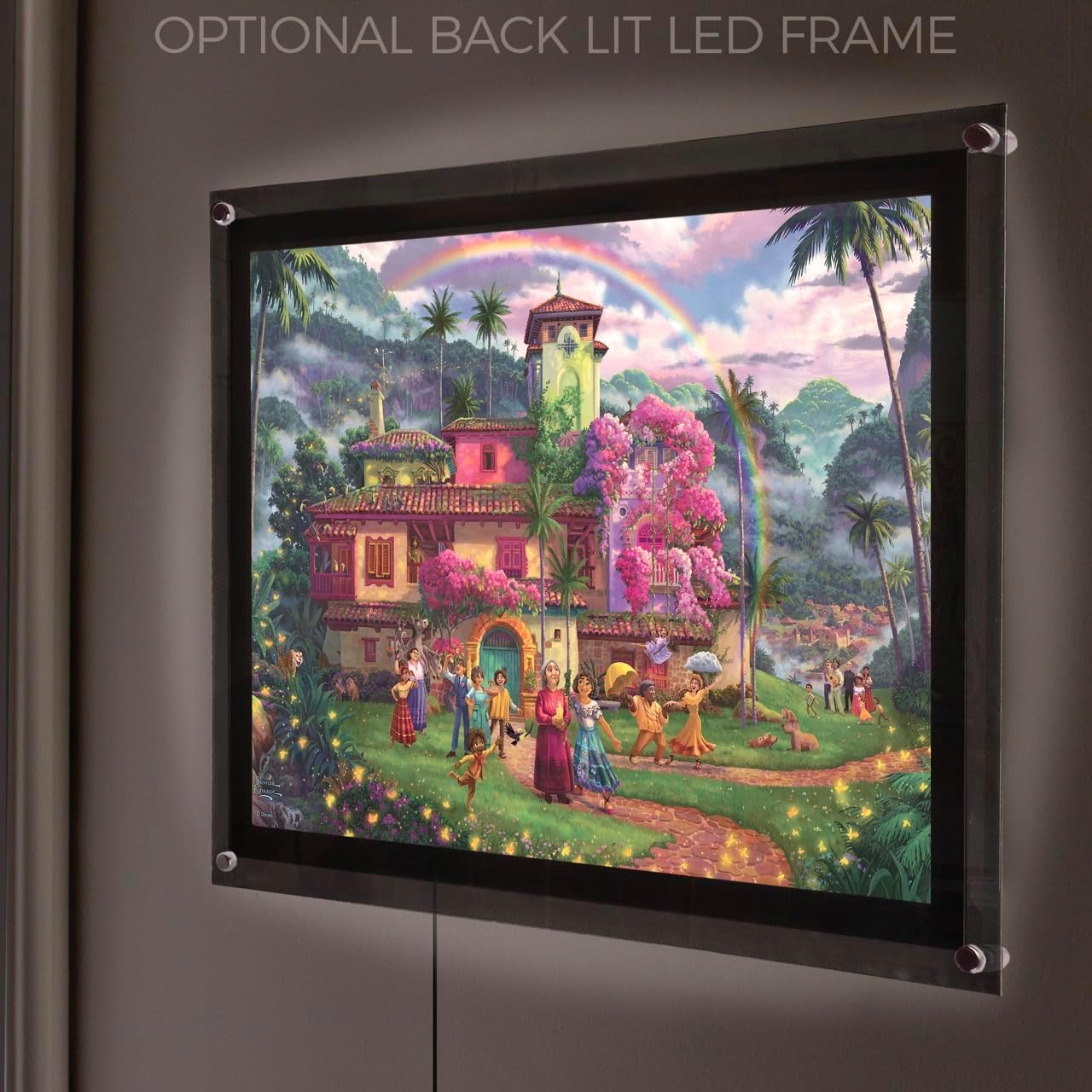 MIGHTYPRINT Thomas Kinkade Studios – Disney – Encanto – The Miracle of Family – 24" x 17" Wall Art – Officially Licensed Collectible – Ideal for Gifting and Collecting MP24171047