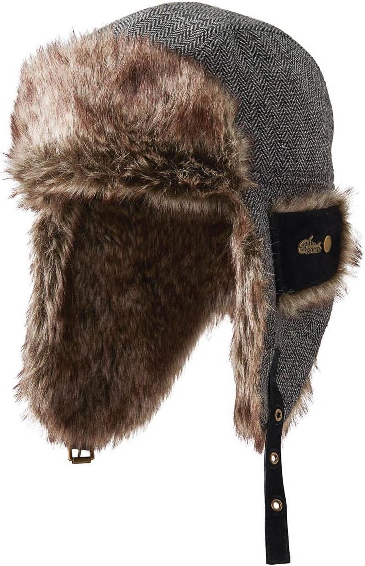 Screamer Unisex Travis Trapper, Black Tweed, One Size
