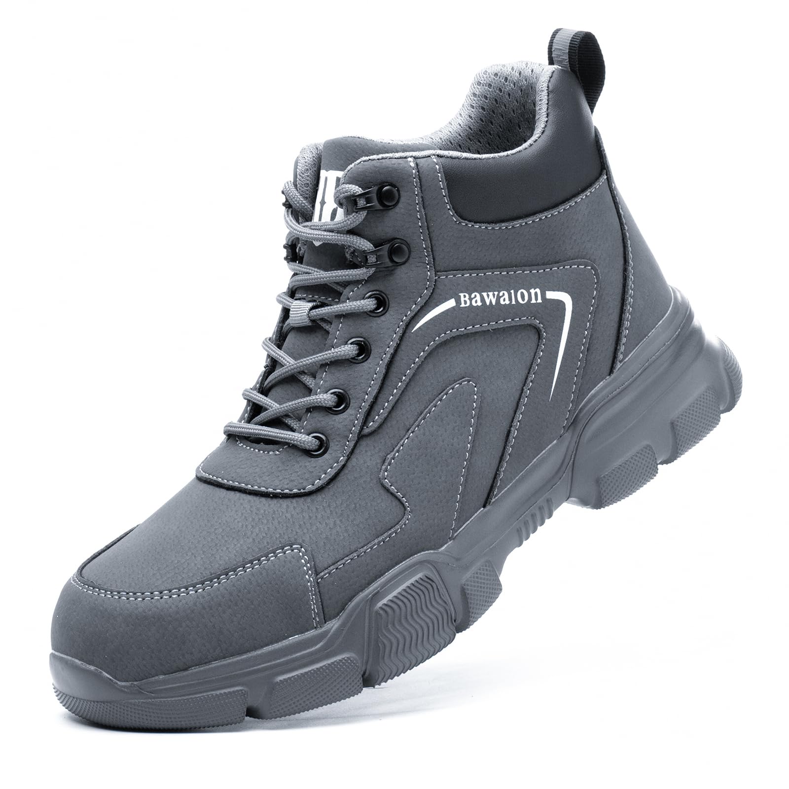 NasogetchWaterproof Work Boots for Men Women Steel Toe Boots Lightweight Indestructible Slip Resistant Construction Safety Boots