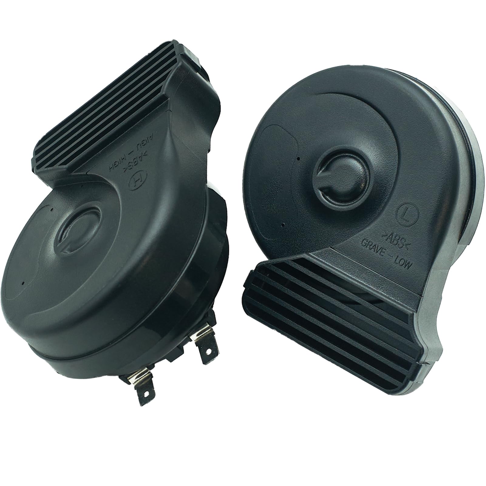 12V Compact Dual-Tone Car Horn Kit